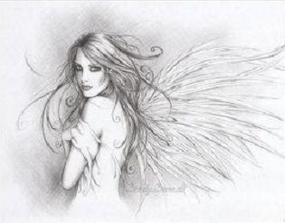 Anioł ze skrzydłami motyla