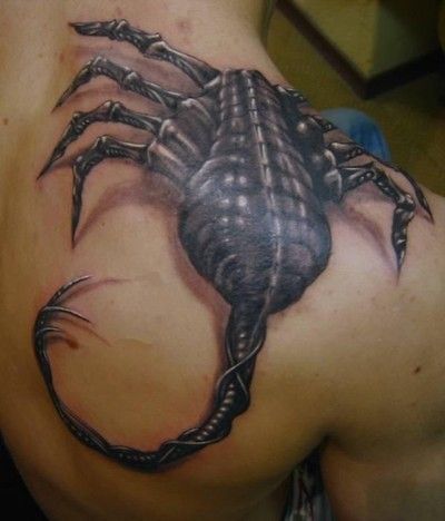 Tatuaż skorpion 3d