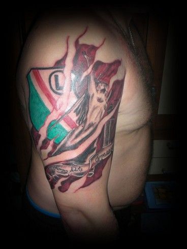 Tatuaż kibica Legii