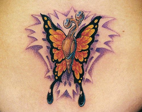 Tatuaż z motylem