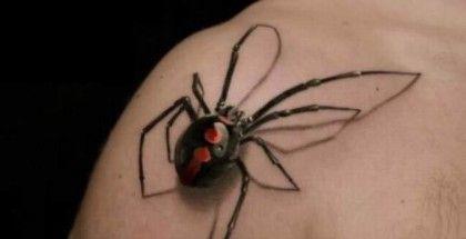 Tatuaż pająk 3D