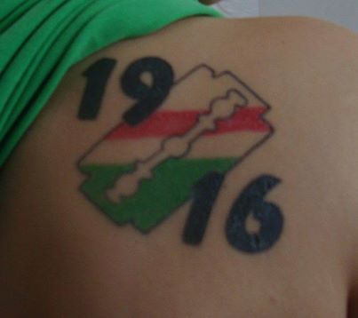 Tatuaż żyletka Legia Warszawa