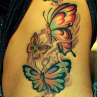 Pięć motyli tatuaż