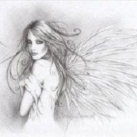 Anioł ze skrzydłami motyla