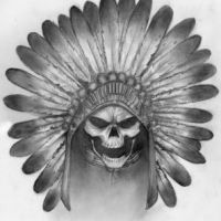 Czaszka z pióropuszem