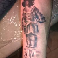 Mały żółnierz tatuaz patrioty