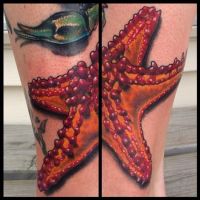 Morska rozgwiazda tatuaż