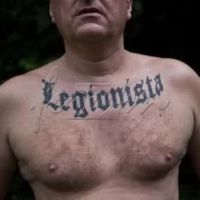 Napis Legionista tatuaż