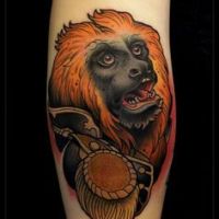 Tatuaż z małpą