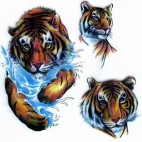 Tygrys i woda wzór tatuażu