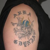 Wiking Arka Gdynia tatuaż