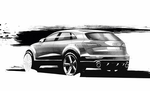 Tył samochodu audi wzór