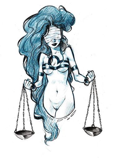 Waga wzór tatuażu kobieta