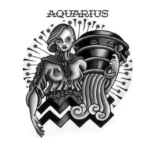 Wzór wodnik znak zodiaku