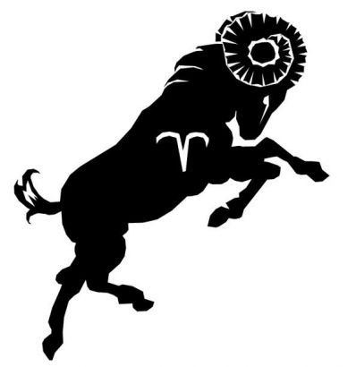 Zodiakalny baran wzór tatuażu
