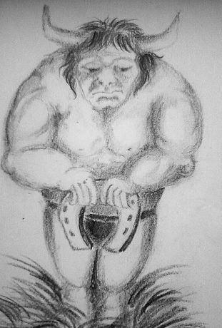 Zodiakalny byk tatuaż wzór