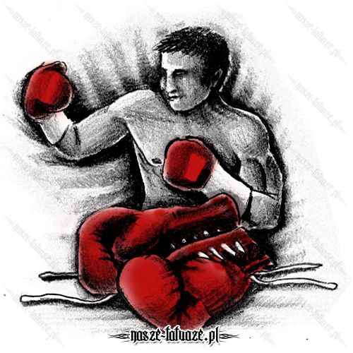 Bokser w rękawicach