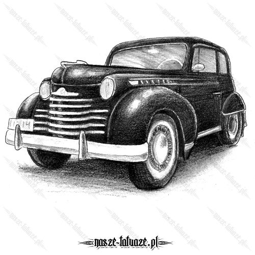 Czarny zabytkowy samochód