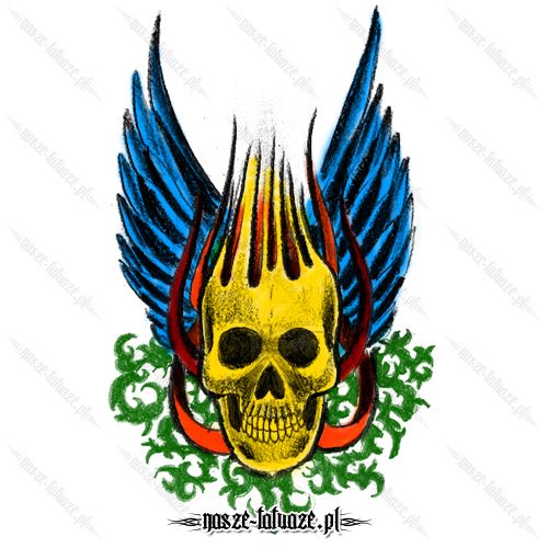 Czaszka ze skrzydłami