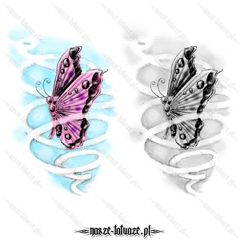 Motyl wśród wstęg