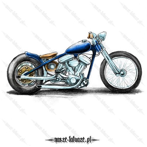 Niebiesko-srebrny motocykl