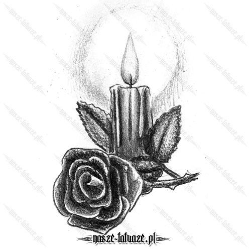 Róża ze świecą
