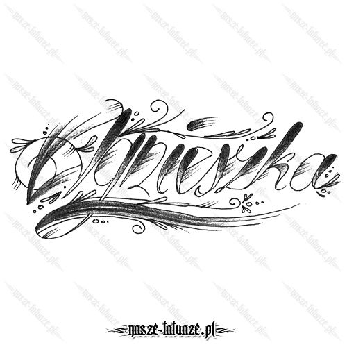 Tatuaż imię Agnieszka