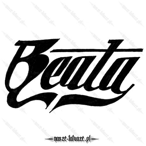 Tatuaż imię Beata