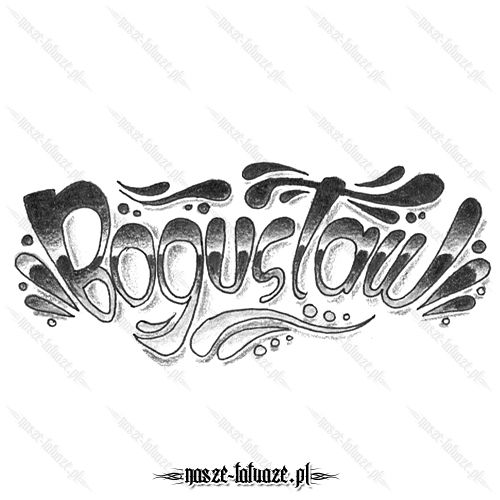 Tatuaż imię Bogusław