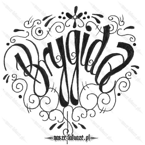 Tatuaż imię Brygida