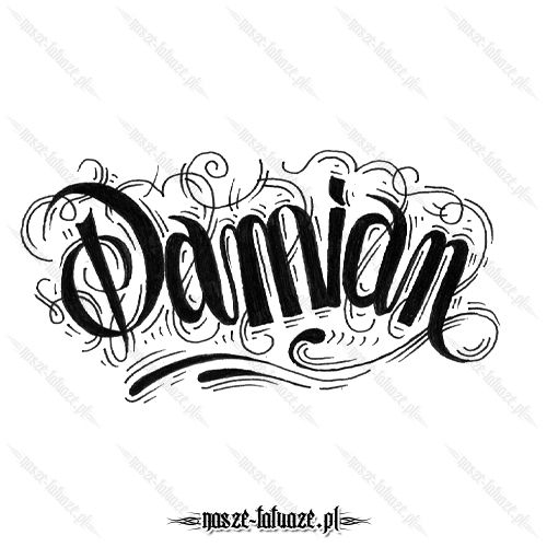 Tatuaż imię Damian