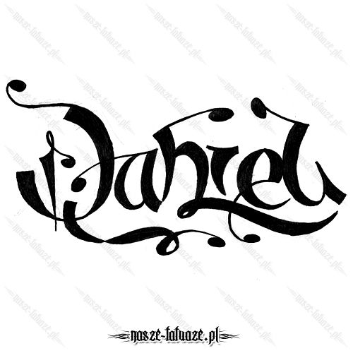 Tatuaż imię Daniel