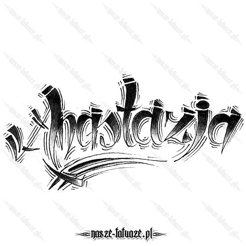 Tatuaż imię Anastazja