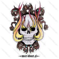 Czaszka z ornamentem