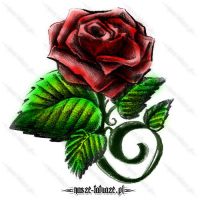 Kwiat róży jak żywy