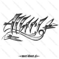 Tatuaż imię Albert