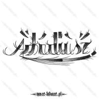 Tatuaż imię Arkadiusz