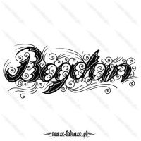 Tatuaż imię Bogdan