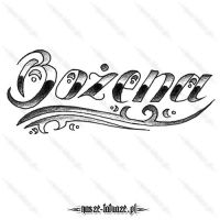 Tatuaż imię Bożena