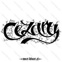 Tatuaż imię Cezary