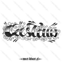 Tatuaż imię Czesław